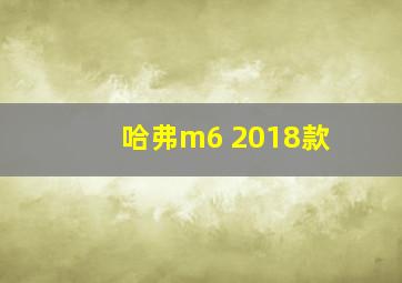 哈弗m6 2018款